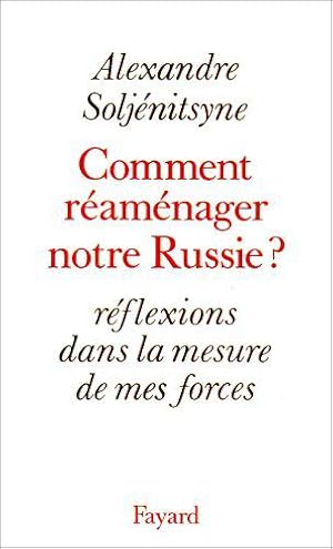 Image du vendeur pour Comment ramnager notre Russie ? mis en vente par JLG_livres anciens et modernes