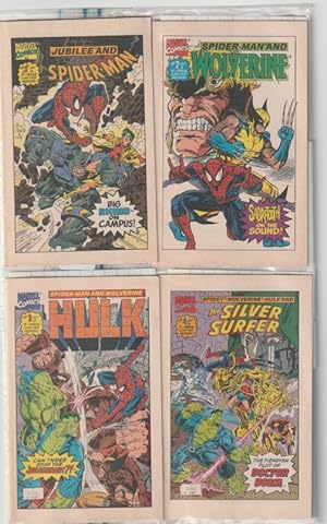 Drakes Promo set of Marvel Mini comics: Spider-Man, Wolverine, Hulk, & Silver Surfer. Set of 4 an...