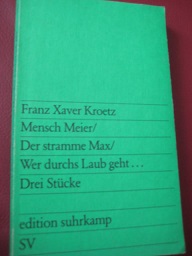 Bild des Verkufers fr Mensch Meier/Der stramme Max/Wer durchs Laub geht. Drei Stcke zum Verkauf von Alte Bcherwelt