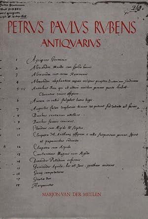 Petrus Paulus Rubens Antiquarius. Collector and copyist of antique gems