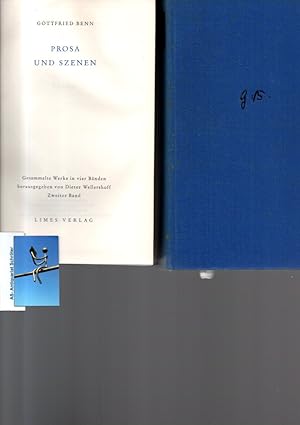 Seller image for Gesammelte Werke in 4 Bnden herausgegeben von Dieter Wellershoff. Zweiter Band: Prosa und Szenen. for sale by Antiquariat Schrter -Uta-Janine Strmer