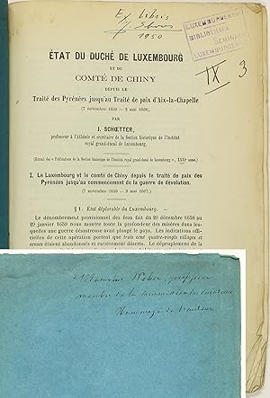 État du Duché de Luxembourg et du Comté de Chiny depuis le Traité des Pyrénées jusqu'au Traité de...