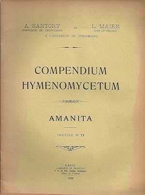 Bild des Verkufers fr Compendium Hymenomycetum. Amanita. (Fasc. 13). zum Verkauf von C. Arden (Bookseller) ABA
