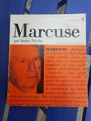 Seller image for Marcuse ou la quete d'un univers trans-prometheen for sale by Frederic Delbos