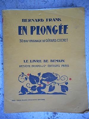 Image du vendeur pour En plongee - 30 bois originaux de Gerard Cochet mis en vente par Frederic Delbos