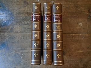 Bild des Verkufers fr Miscellaneous and Fugitive Pieces [3 volumes] zum Verkauf von Keoghs Books