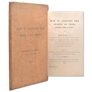 Seller image for How to Identify the Snakes of India (Including Burma & Ceylon) for sale by James Cummins Bookseller, ABAA