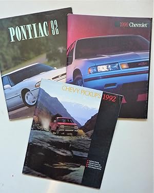 Car Sales Brochures, 1990 Chevrolet, Pontiac /92 & Chevy Pickups 1992