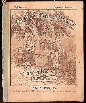 Agricultural Almanac for the Year of Our Lord 1888