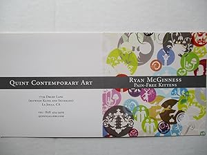 Image du vendeur pour Ryan McGinness Pain-Free Kittens Quint Contemporary Art 2005 Exhibition invite postcard mis en vente par ANARTIST