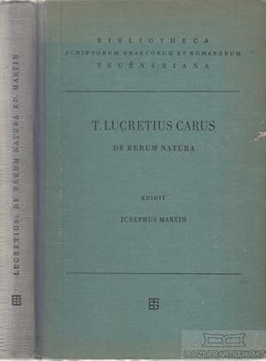 Imagen del vendedor de T. Lucreti Cari De Rerum Natura. Libri Sex Iterum recensuit Josefus Martin a la venta por Leipziger Antiquariat