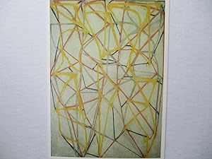 Imagen del vendedor de Brice Marden: Recent Paintings and Drawings Anthony d'Offay 1988 Gallery Exhibition invite postcard a la venta por ANARTIST