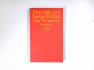 Bild des Verkufers fr Materialien zu Samuel Becketts "Der Verwaiser". zsgest. von Manuel Lichtwitz / Suhrkamp-Taschenbuch ; 605 zum Verkauf von Antiquariat Buchhandel Daniel Viertel