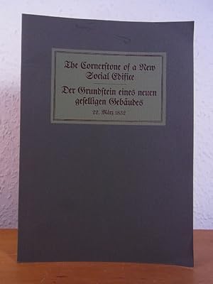 Image du vendeur pour Goethe's Tod - Death of Goethe [Deutsch - English]. Den Autoren und Freunden unseres Hauses zum Jahreswechsel 1981 / 1982 mis en vente par Antiquariat Weber