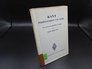Seller image for Kant. Persnlichkeit und Werk. 3 gemeinverstndliche Vortrge. for sale by Antiquariat Bookfarm