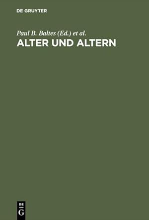 Seller image for Alter und Altern for sale by BuchWeltWeit Ludwig Meier e.K.