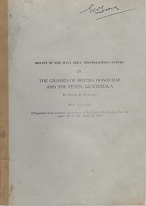 The Grasses of British Honduras and the Peten, Guatemala (Eric Groves' copy)