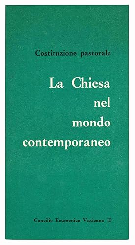 Bild des Verkufers fr Costituzione pastorale. La Chiesa nel mondo contemporaneo. Concilio Ecumenico Vaticano II. zum Verkauf von Libreria Alberto Govi di F. Govi Sas