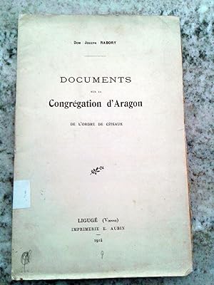 Seller image for DOCUMENTS SUR LA CONGREGATION D ARAGON DE L ORDRE DE CITEAUX for sale by Itziar Arranz Libros & Dribaslibros