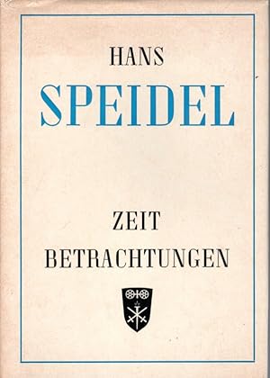 Imagen del vendedor de Zeitbetrachtungen. Ausgewhlte Reden a la venta por Antiquariat Jterbook, Inh. H. Schulze