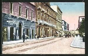 Cartolina Taranto, Via d'Aquino