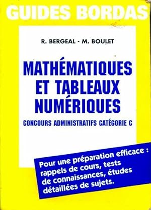 Math matiques et tableaux num riques - R Bergeal