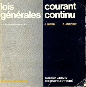 Imagen del vendedor de Lois g?n?rales courant continu 1?re F - J. Niard a la venta por Book Hmisphres