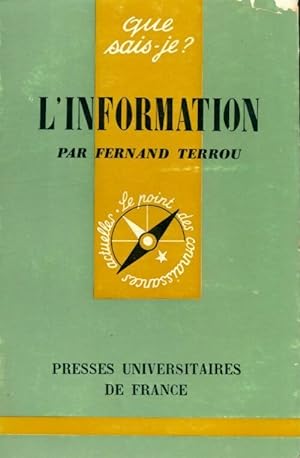 Imagen del vendedor de L'information - Fernand Terrou a la venta por Book Hmisphres