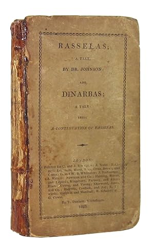 Seller image for Rasselas: A Tale by Dr. Johnson [and] Dinarbas: A Tale Being a Continuation of Rasselas for sale by Capitol Hill Books, ABAA