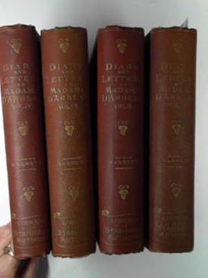 Seller image for Diary and Letters of Madame D'Arblay (Complete in 4 volumes) for sale by Cotswold Internet Books