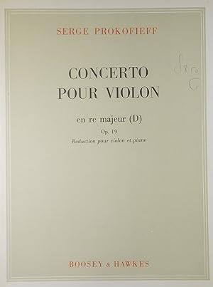 Concerto pour Violon (Violin Concerto No.1), Op.19, Reduction pour violon et piano
