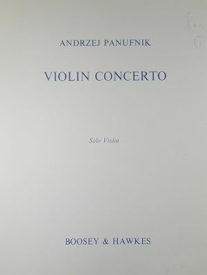 Violin Concerto (Solo Violin Part)
