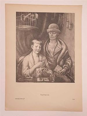 Seller image for Seated Figure/The Fortune (1930 Lithograph Reproduction) for sale by Maynard & Bradley