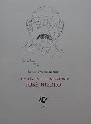 Seller image for Homila en el Funeral de Jos Hierro. for sale by Carmichael Alonso Libros