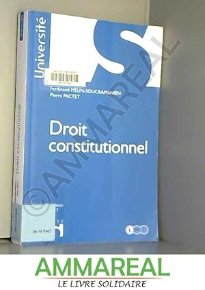 Seller image for Droit constitutionnel - 35e d. for sale by Ammareal