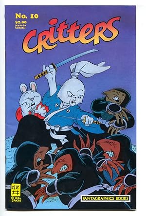 Critters #10 Usagi Yojimbo-Signed/sketch by STAN SAKAI-comic