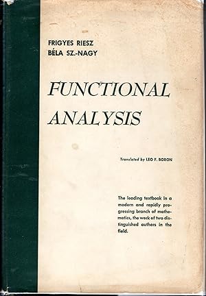 Imagen del vendedor de Functional Analysis (translated from the 2nd French Edition) a la venta por Dorley House Books, Inc.