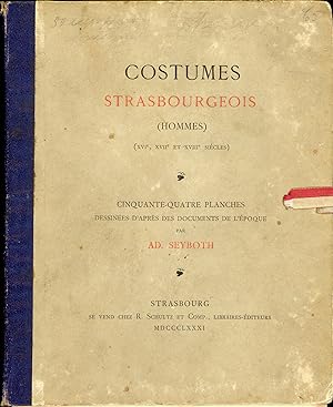 Costumes Strabourgeois (HOMMES)