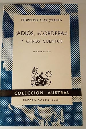 Immagine del venditore per Adios Cordera! y otros cuentos venduto da Libros Nakens