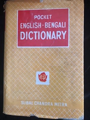 Bild des Verkufers fr Pocket English-Bengali dictionary, A-Z with Bengali pronunciation zum Verkauf von Ocean Tango Books