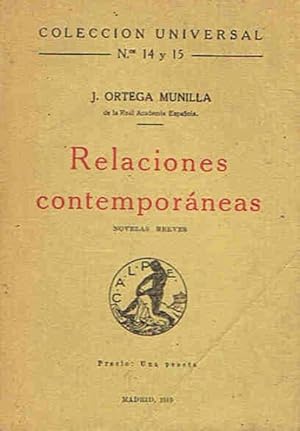 Seller image for RELACIONES CONTEMPORNEAS. Novelas breves for sale by Librera Torren de Rueda