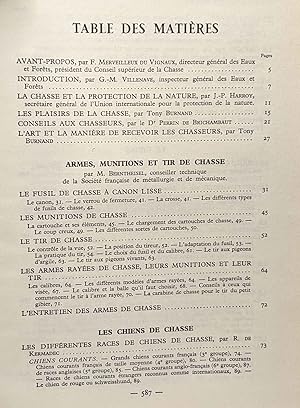 Seller image for La chasse - avant propos de F. Merveilleux du vignaux - illustrations de Roger Reboussin for sale by crealivres