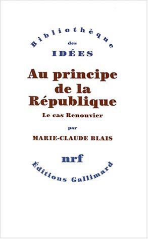 Seller image for Au principe de la Rpublique: Le cas Renouvier for sale by JLG_livres anciens et modernes