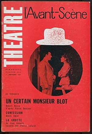 Seller image for Un certain monsieur Blot, d'aprs Pierre Daninos. Suivi de Confession de Denys Amiel. (Epuis chez l'diteur.) L'Avant-Scne. N 252. 1961. Revue. 50 pages. (Thtre, Littrature, Priodique) for sale by JLG_livres anciens et modernes