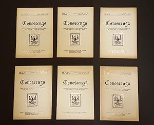 AA. VV. Rivista Conoscenza. Accademia di Studi Gnostici. 1979. n. 1-2-3-4-5-6 annata completa