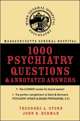 Immagine del venditore per Massachusetts General Hospital : 1000 Psychiatry Questions and Annotated Answers venduto da GreatBookPrices