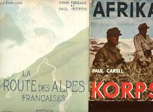 Imagen del vendedor de Lot de 2 livres: Afrika Korps / La route des Allpes franaises a la venta por Le-Livre