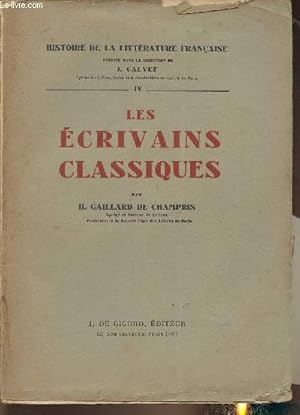 Imagen del vendedor de Les crivains classiques (Collection "Histoire de la littrature franaise") a la venta por Le-Livre