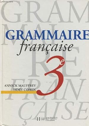 Image du vendeur pour Grammaire franaise 3e mis en vente par Le-Livre