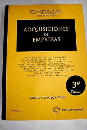 Bild des Verkufers fr Adquisiciones de empresas zum Verkauf von Alcan Libros